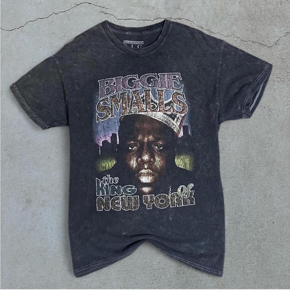 Biggie Smalls Graphic T-Shirt - Black- size L